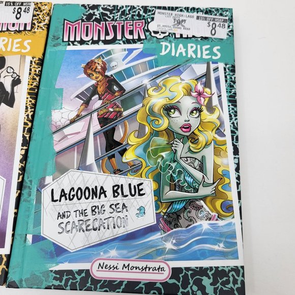 New Lot of 2 Monster High Books 2 Diaries Laguna Blue & Cleo De Nile 1st Edition - Picture 3 of 11